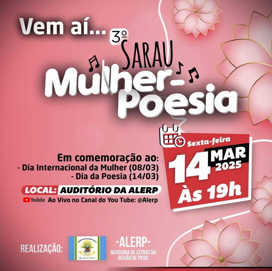 EVENTO | Vem aí... 3 º Sarau 